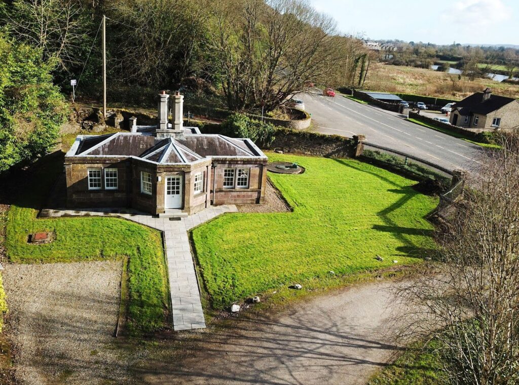 Aerial view of Salterbridge Gate Lodge